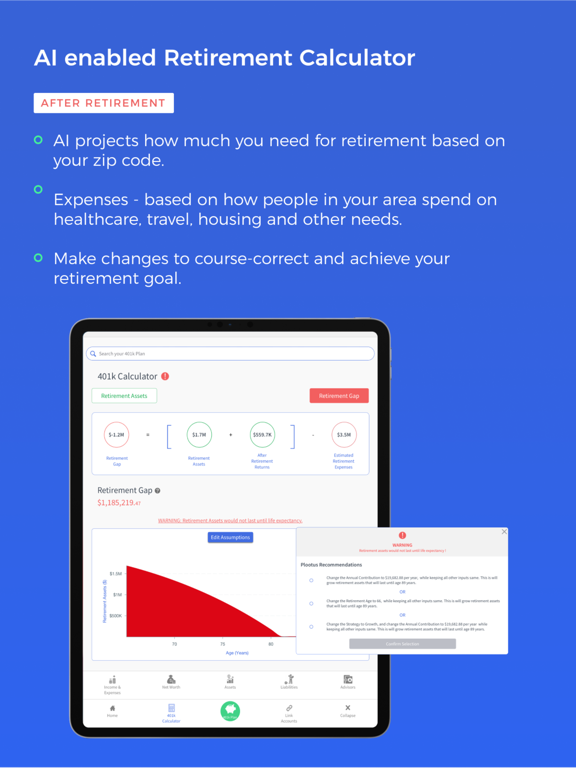 Plootus 401k/403b Simplified iPad screenshot 5 - Finance app