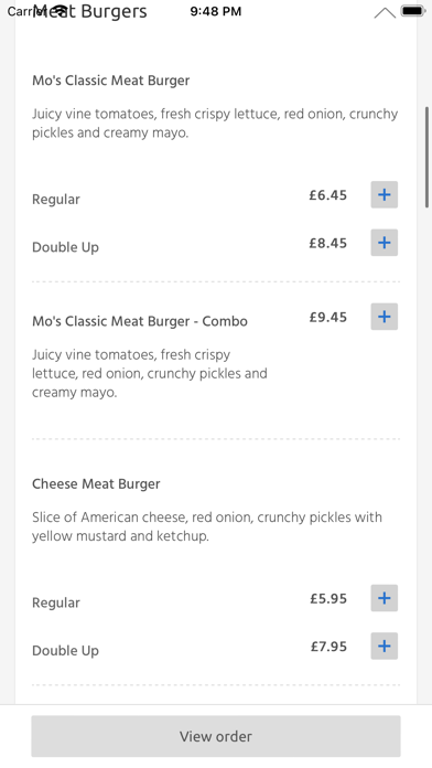 Mo's Burger Joint, Hove Screenshot