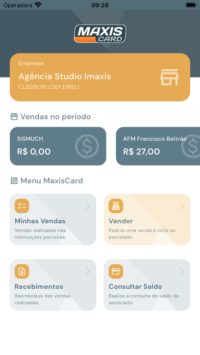 MaxisCard Screenshot