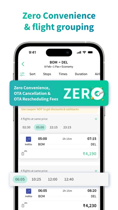 Aertrip: Flight, Hotel Booking Screenshot