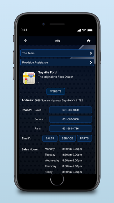 Sayville Ford Screenshot