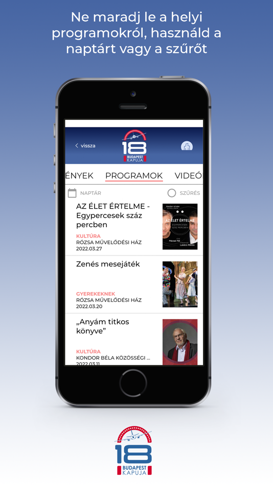 #8. Bp18 App (iOS) Podle: Városgazda XVIII. Kerület Nonprofit Zrt.