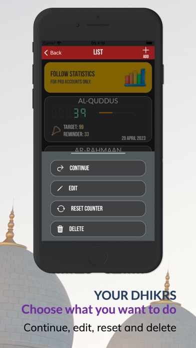 Dhikrmatic Pro - Tasbeeh Screenshot