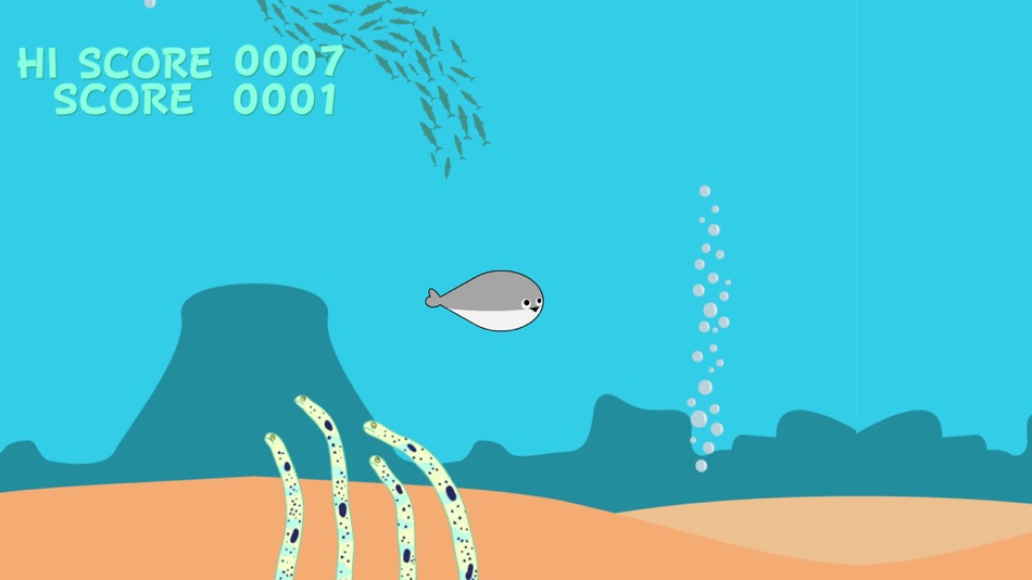 #3. 泳げ!!サカバンバスピス!! 〜遠くまで泳ぎ続けよう〜 (iOS) By: MBAInternational
