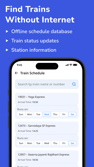 Where is my Train - Train App Screenshot