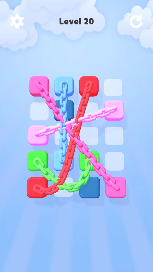#4. Slide the Chain (iOS) Podle: Gybe Games