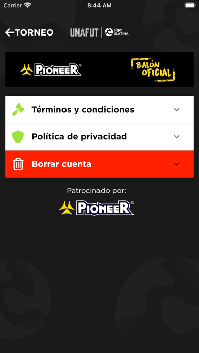 UNAFUT Liga ULATINA Screenshot