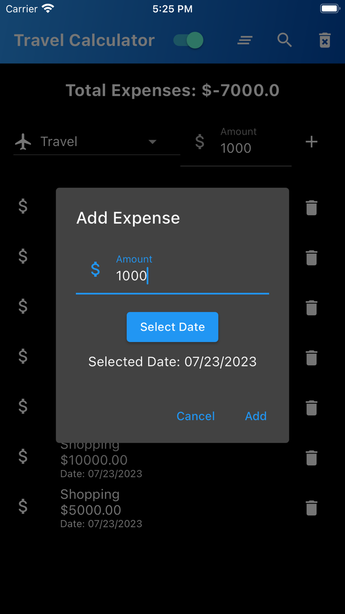 Travel Expense Calculator