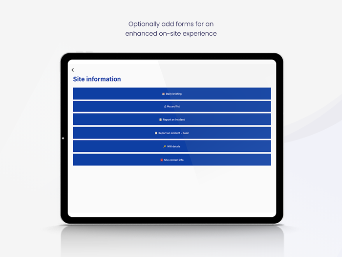 EVA Check-in  Visitor sign-in
