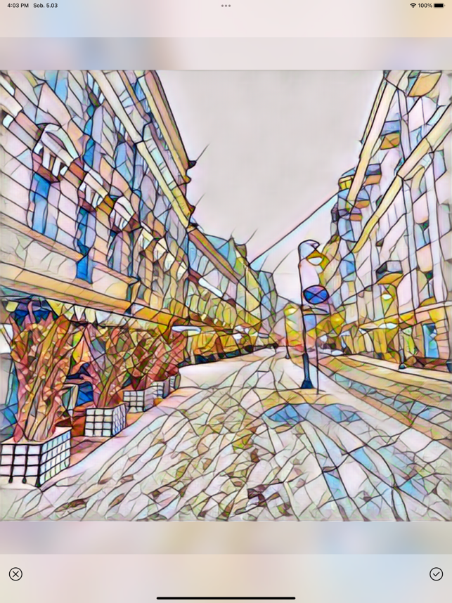 ภาพหน้าจอของ AI Art Filters