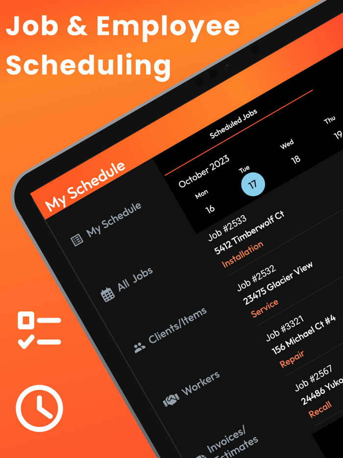 Employee Scheduling CRM Mobile