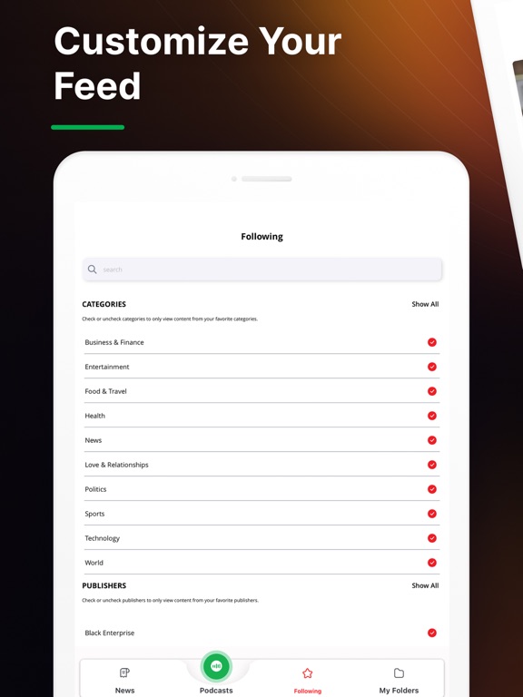 Hayti: Black News and Podcasts iPad screenshot 6 - News app