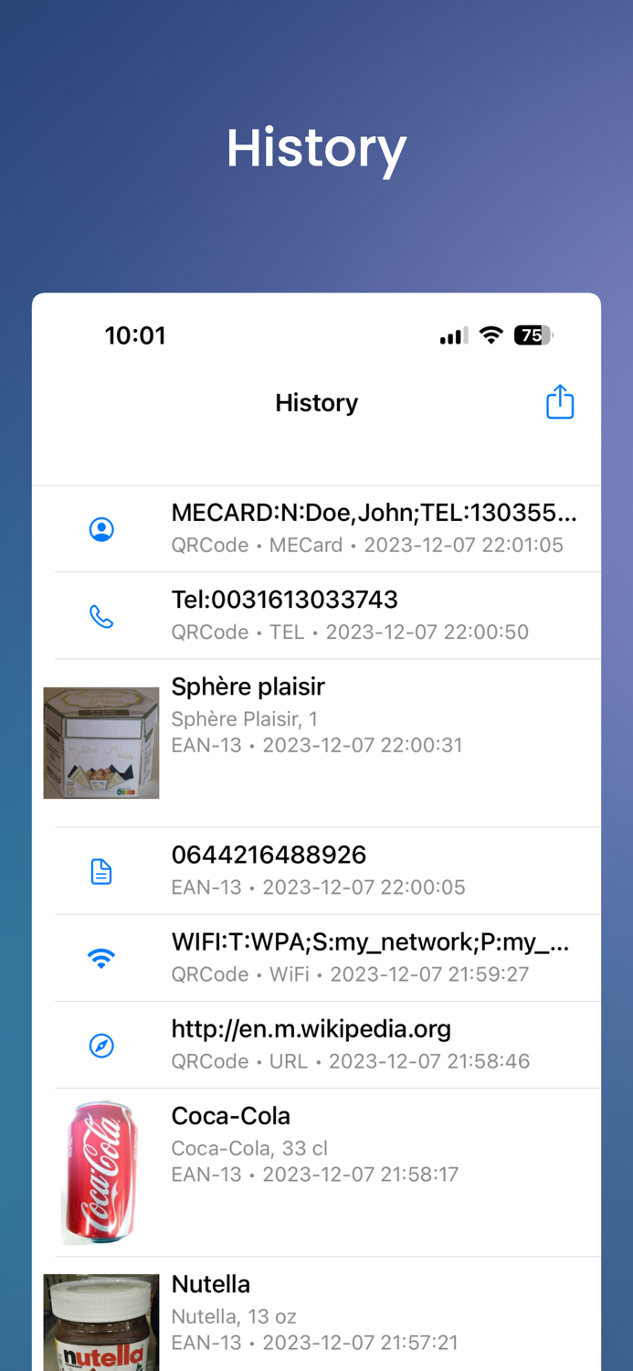 QR Code and Barcode Scanner ⁃