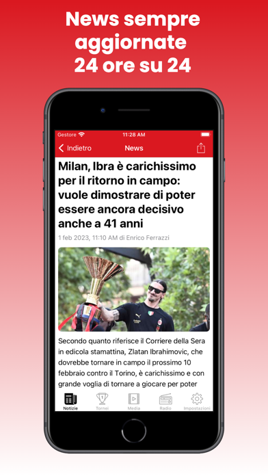 Milan News Screenshot