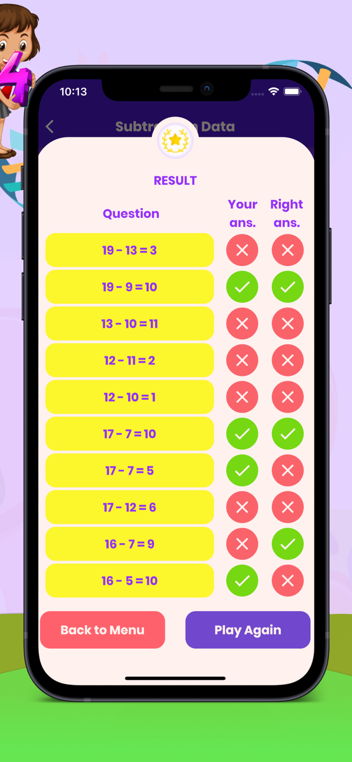 Kids True False Maths