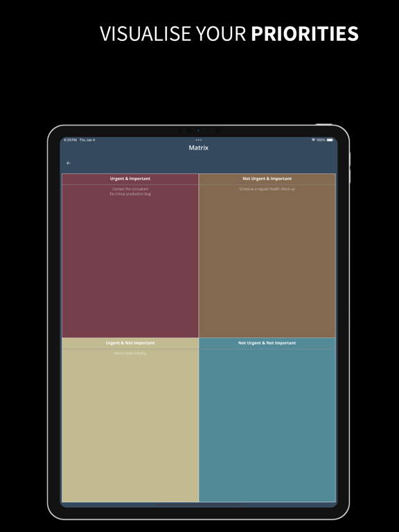 Goat Tasks iPad screenshot 2 - Productivity app