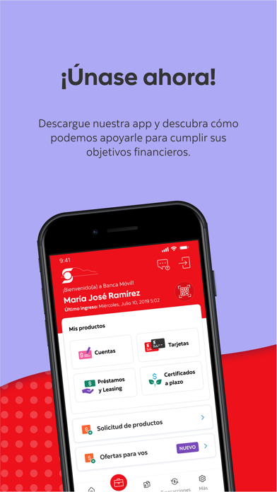 Scotiabank CR, Banca Móvil Screenshot