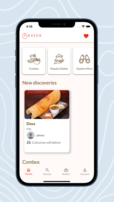 Keeor: Homemade food delivery Screenshot