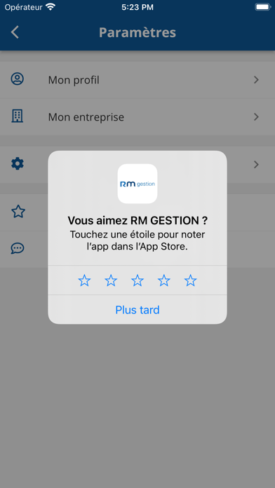 RM Gestion Screenshot