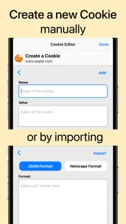 cookie editor for safari iphone screenshot 3