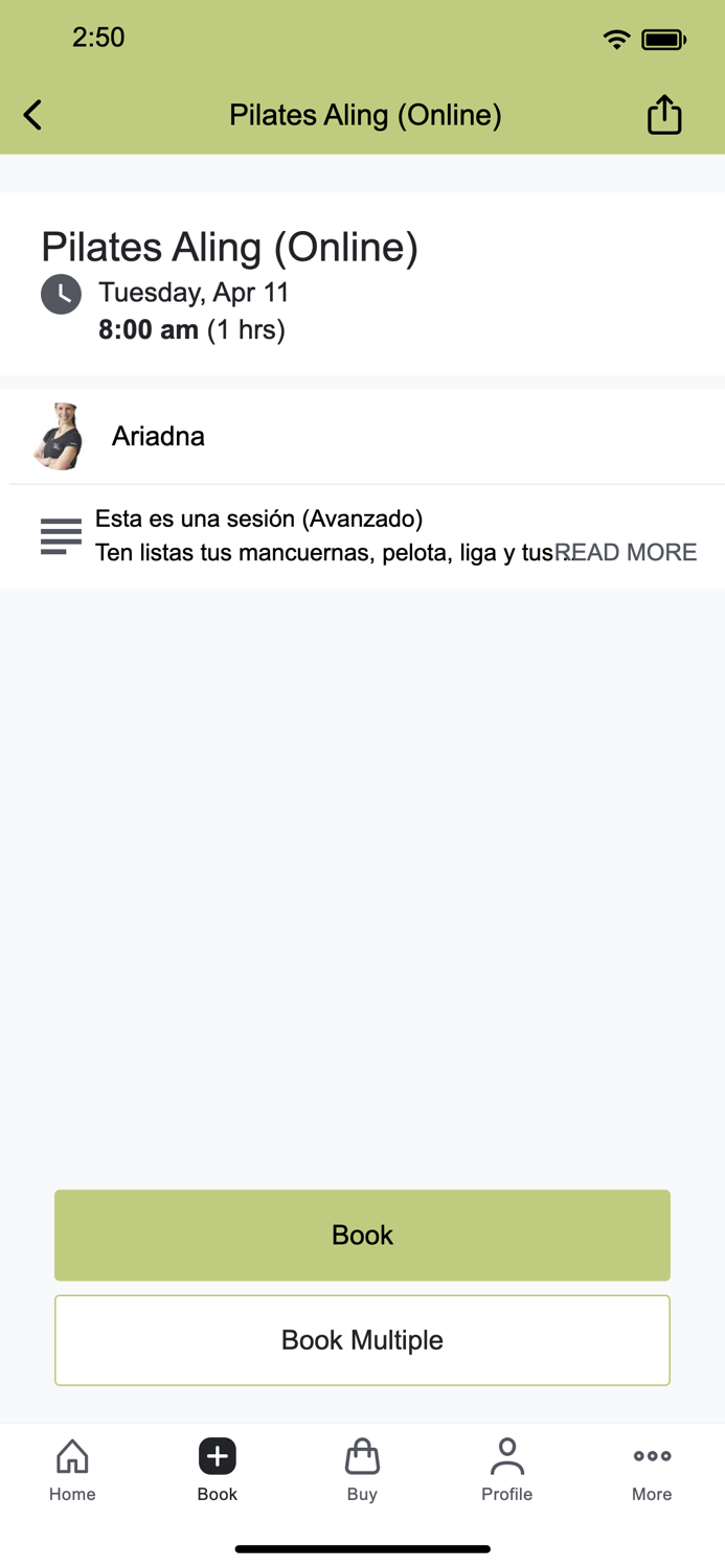 MINDBODY Pilates Studio