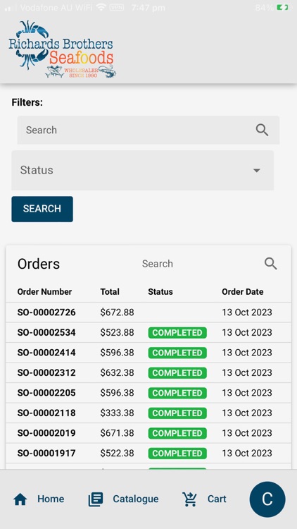 Richards Brothers Seafoods screenshot-8