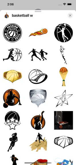 Game screenshot Women's Basketball Stickers apk
