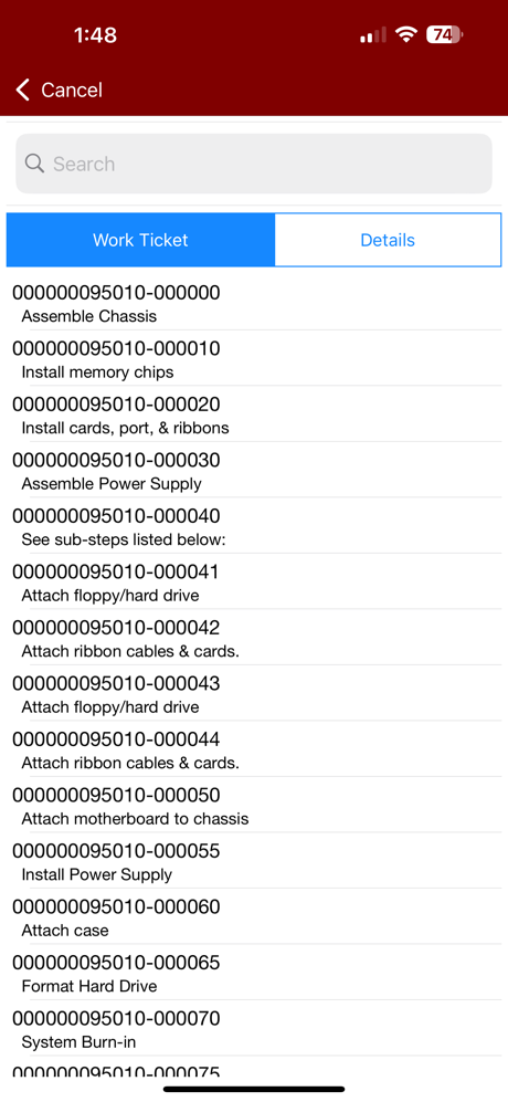 Sage Shop Floor screenshot 3