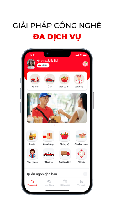 Goladi: Đặt xe & dịch vụ Screenshot