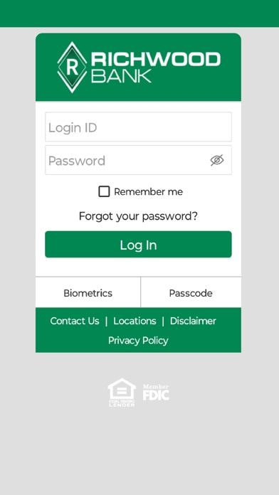 Richwood Bank Mobile Banking Screenshot