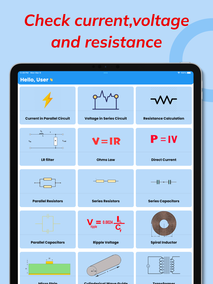 Electric circuit calculator