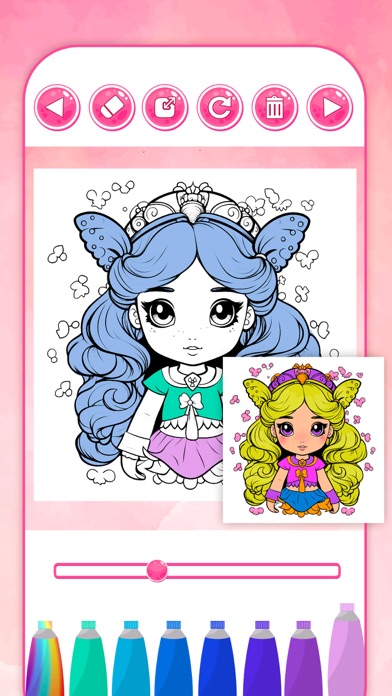 Drawing princess learning game Screenshot
