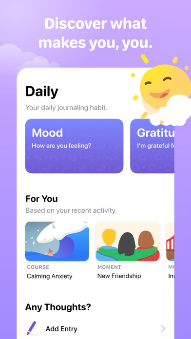 Screenshot #1 pour Halo: Daily Self Care Journal