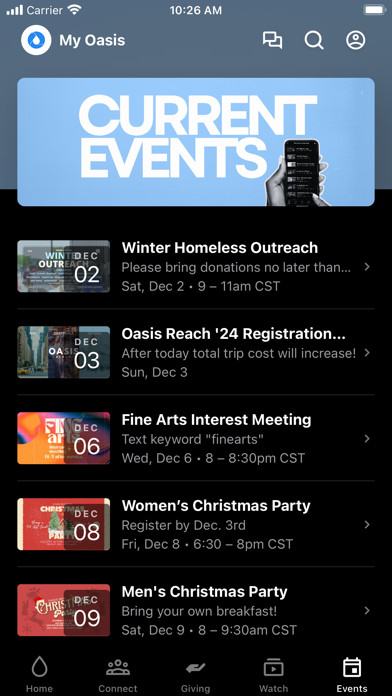My Oasis Church Screenshot
