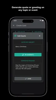 ai greeting card generator iphone screenshot 2