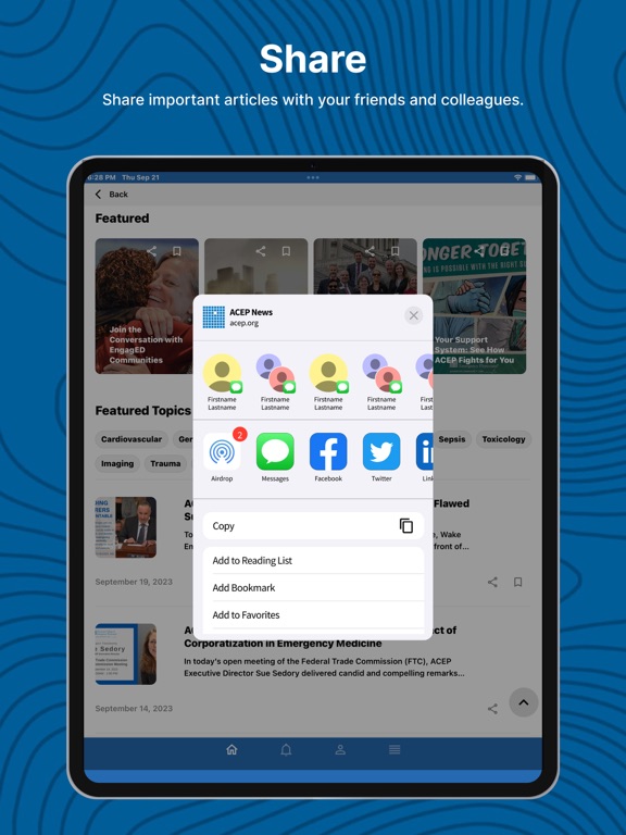 ACEP - Mobile iPad screenshot 10 - Medical app