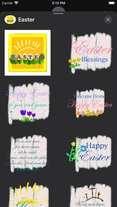 Easter Blessings stickers Screenshot