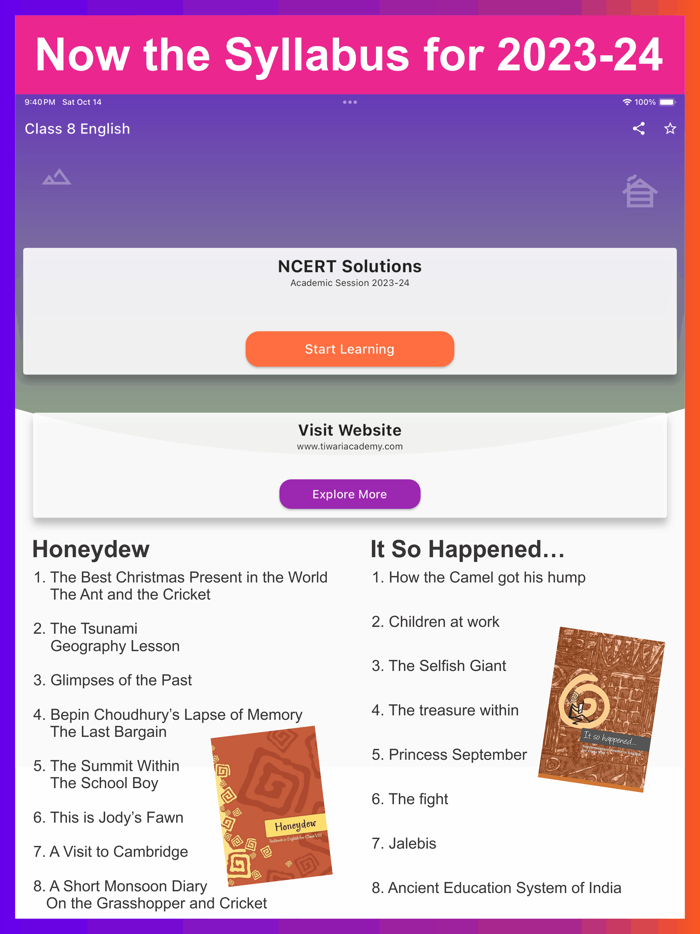 Class 8 English Solution