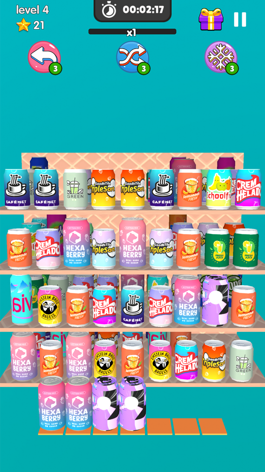 #4. Triple Tile Goods Master Sort (iOS) Przez: 乐迪 童