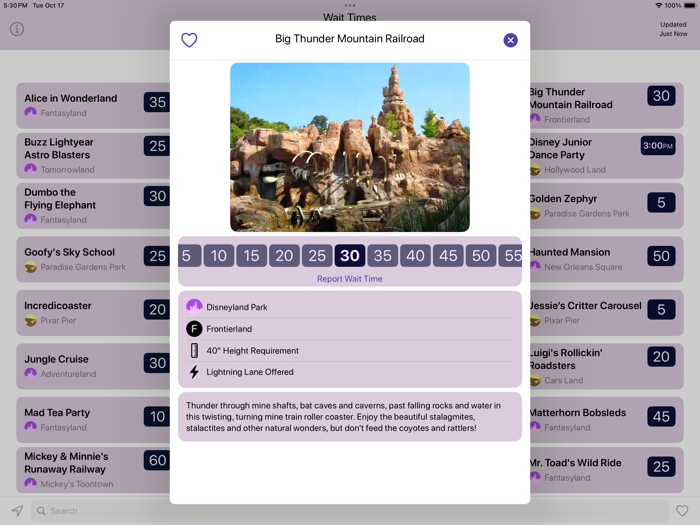 Wait Times for Disneyland
