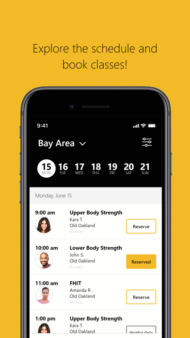 Fitnesse Training Club Screenshot