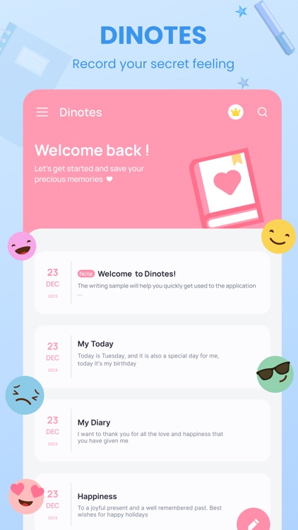 Write Diary & Notes - Dinotes