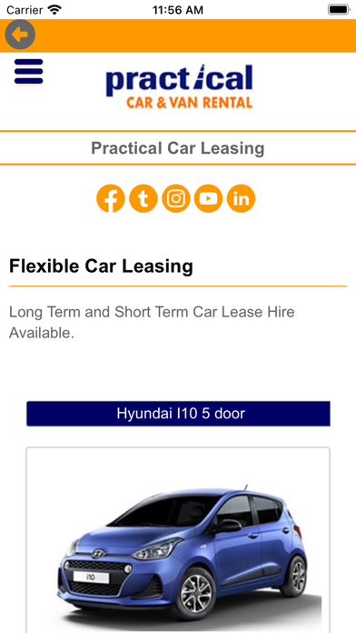 Practical Car & Van Rental UK Screenshot