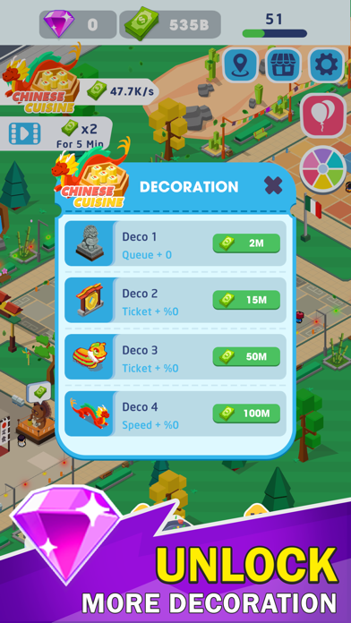 Idle Cuisine Park Tycoon Screenshot