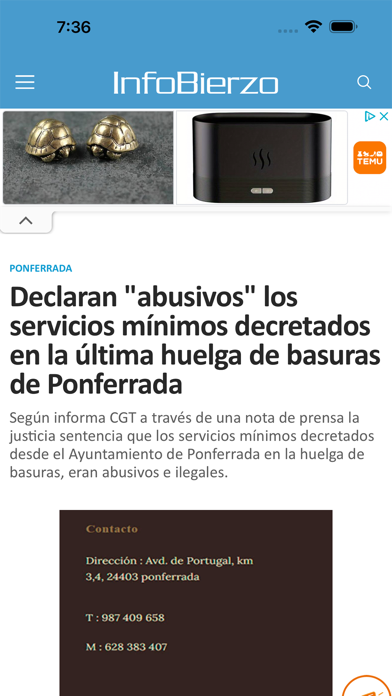 InfoBierzo noticias Screenshot