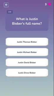 justin bieber trivia quiz problems & solutions and troubleshooting guide - 1
