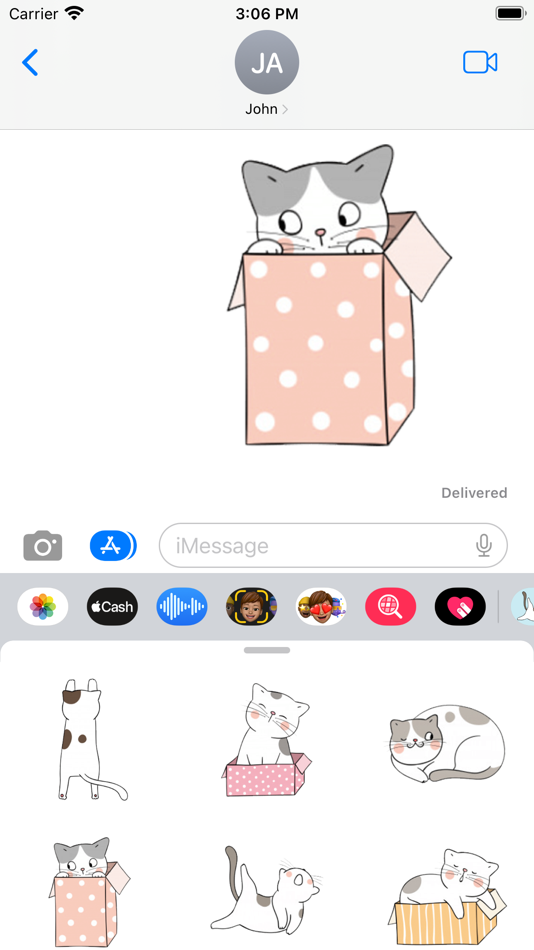 Dumb Cat Stickers - 1.1 - (iOS)