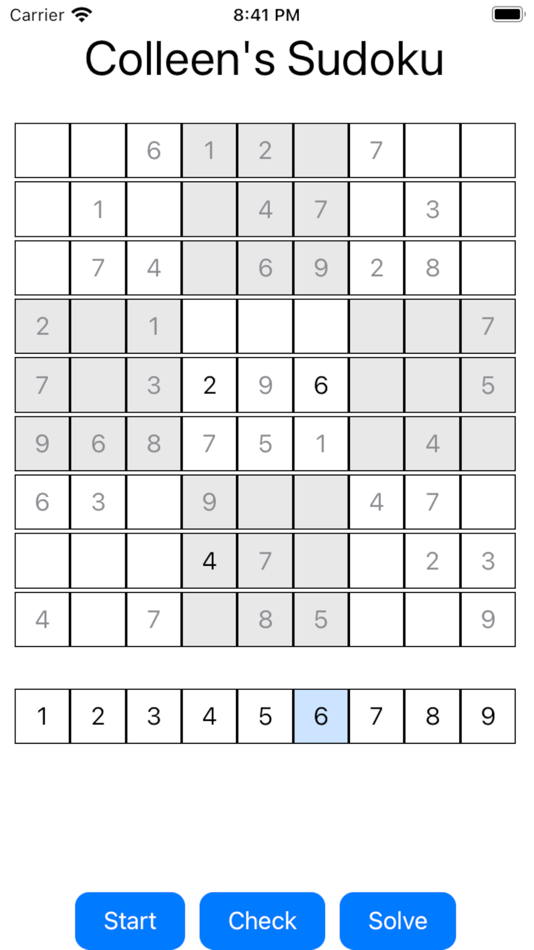 #2. Colleen's No Ad Sudoku (iOS) 由: WARWICK, C. W, JUNIOR PAYNE,