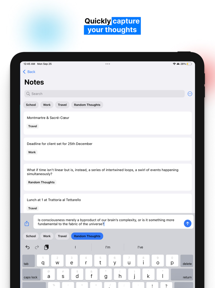 Jot Simple Notes with Tags