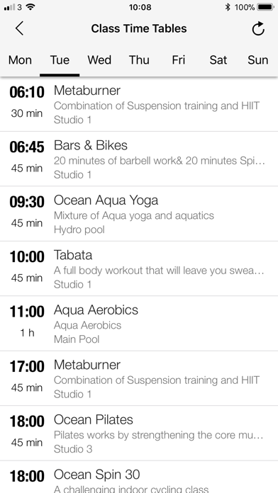 Ocean Fitness Screenshot